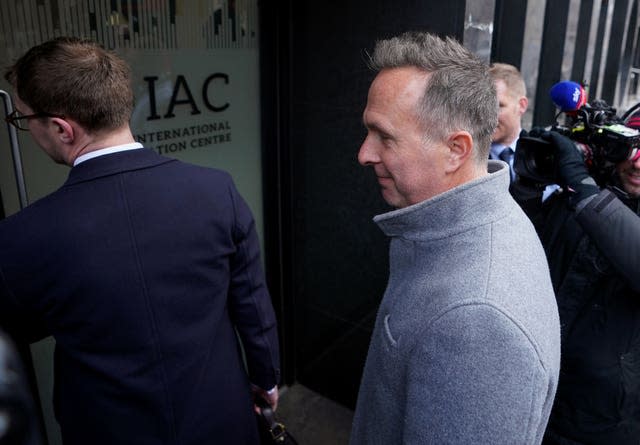 Michael Vaughan did not defend himself on Thursday