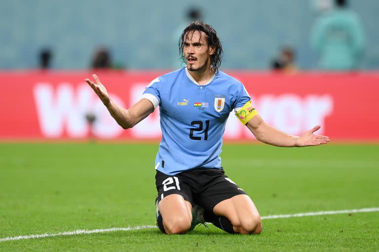 La última imagen de Edinson Cavani con la camiseta de Uruguay