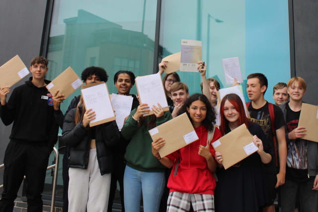 GCSE students celebrate and commiserate their results today