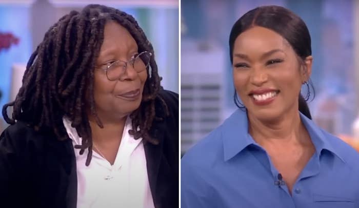 Angela Bassett and Whoopi Goldberg on "The View" together in 2022