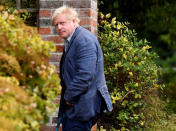 Conservative MP Boris Johnson walks through his garden at his home near Oxford, Britain, October 3, 2018. REUTERS/Toby Melville