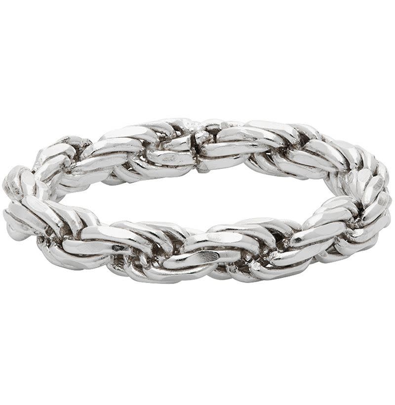 Silver Rope Ring