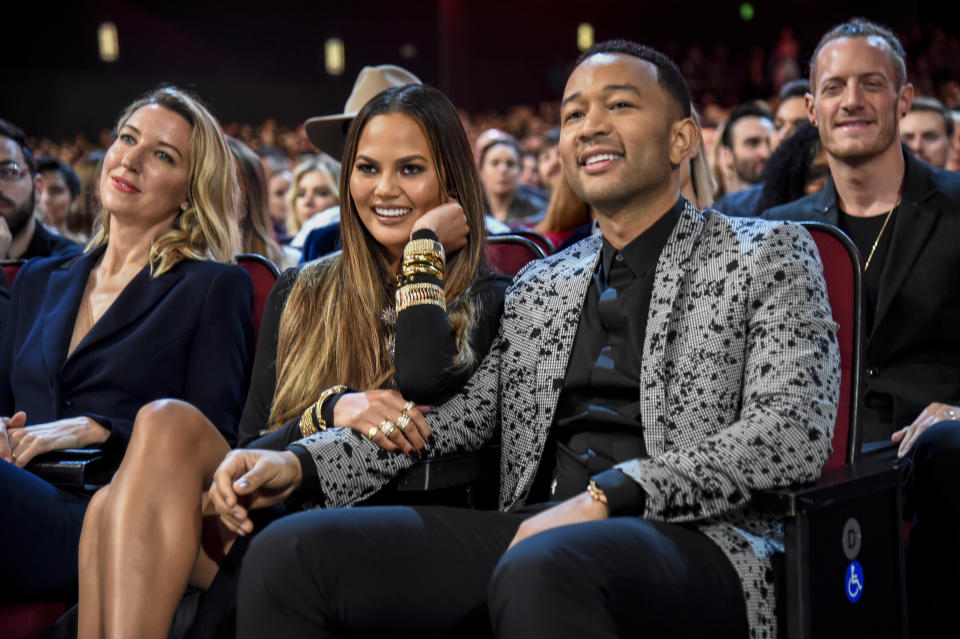Image: Chrissy Teigen and John Legend attend the 2016 American Music Awards on November 20, 2016 in Los Angeles, Calif. (Kevin Mazur / WireImage)