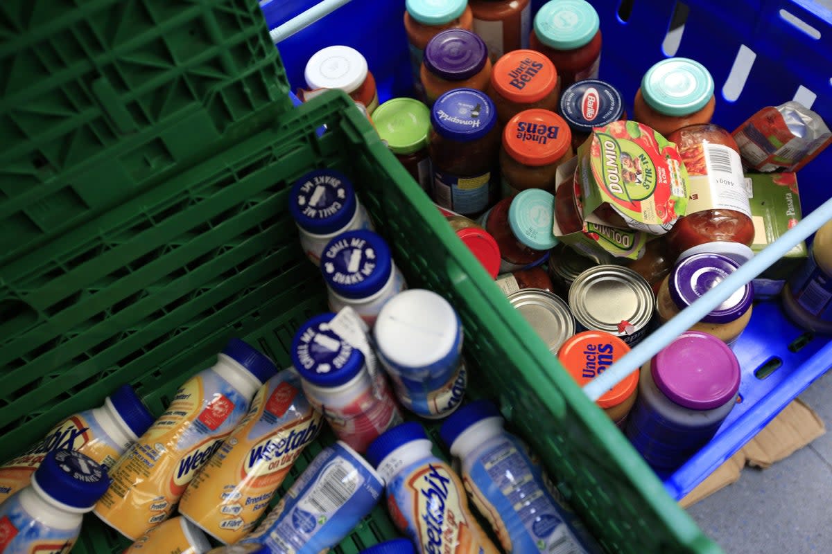 More than 320,000 people in the UK have needed to use a food bank for the first time in the last six months (PA Wire)