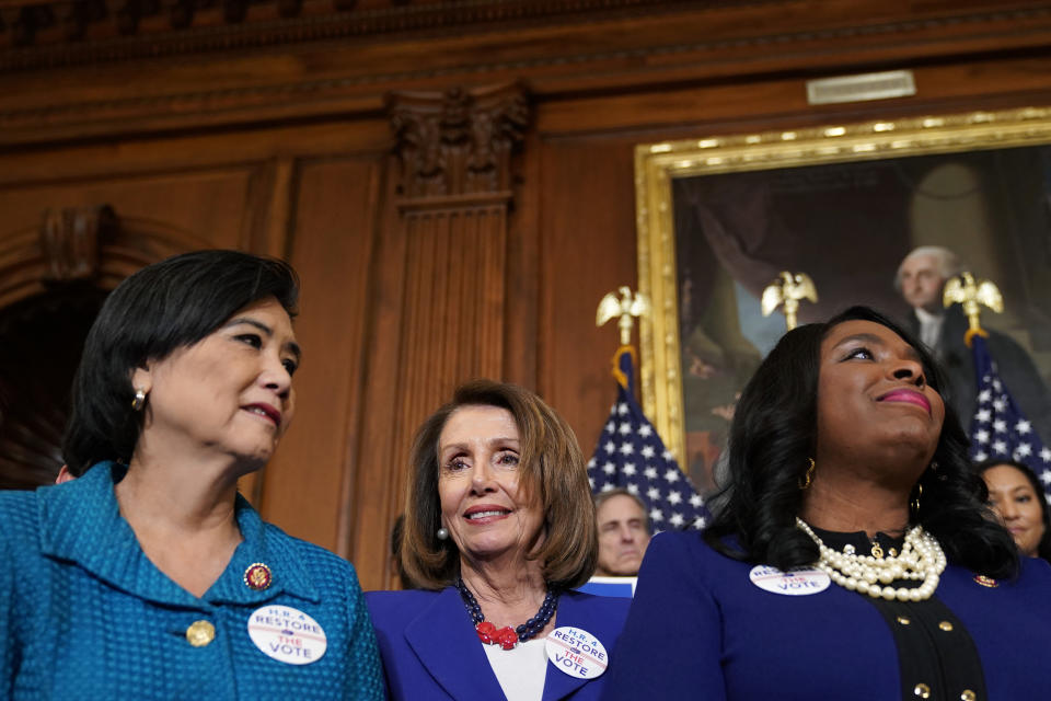 House Democrats unveiled legislation on Tuesday to give the Voting Rights Act power again. (Photo: Joshua Roberts via Getty Images)