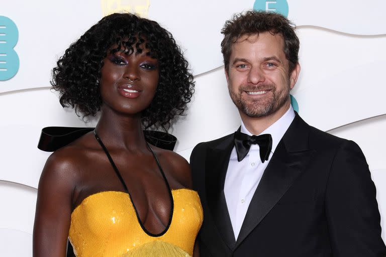 Jackson junto a Jodie Turner-Smith, con quien se casó en secreto hace dos años