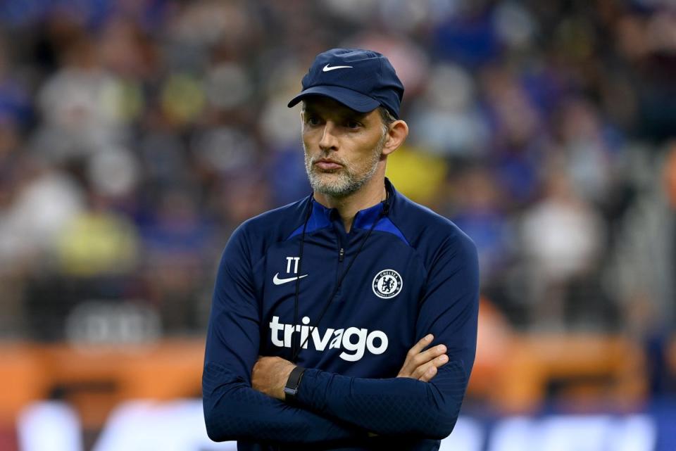 Thomas Tuchel has seen Chelsea sign two players while out in America.  (Chelsea FC via Getty Images)