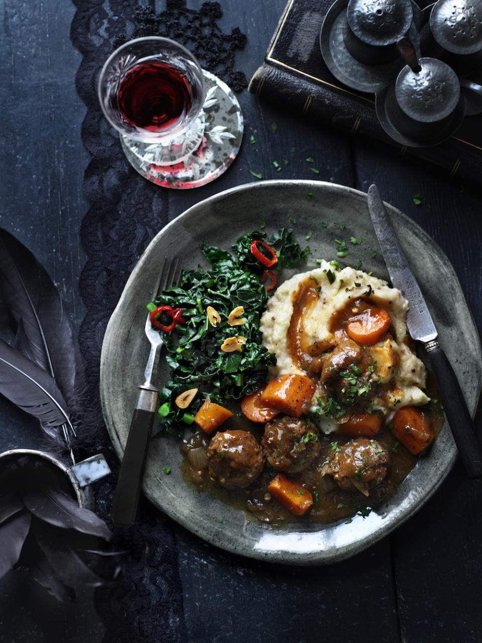 Beef Meatball and Guinness Stew