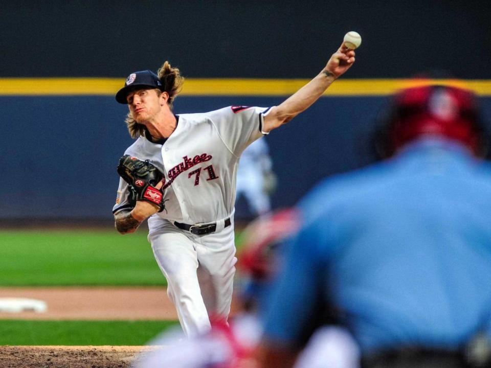 Josh Hader was given a standing ovation by fans at Miller Park on Saturday night – despite the controversy that has come to surround the American (USA TODAY Sports)