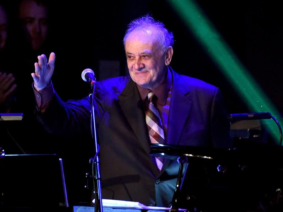 Badalamenti onstage during ‘The Music of David Lynch’ concert in LA in 2015 (Getty)