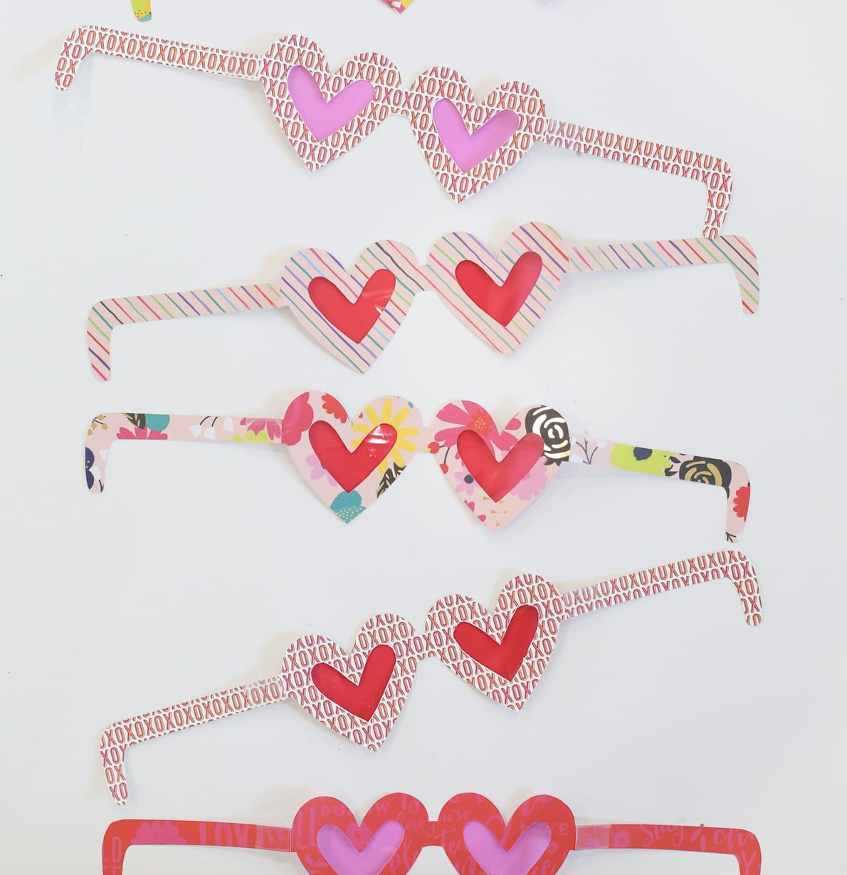 valentine's day heart shaped glasses