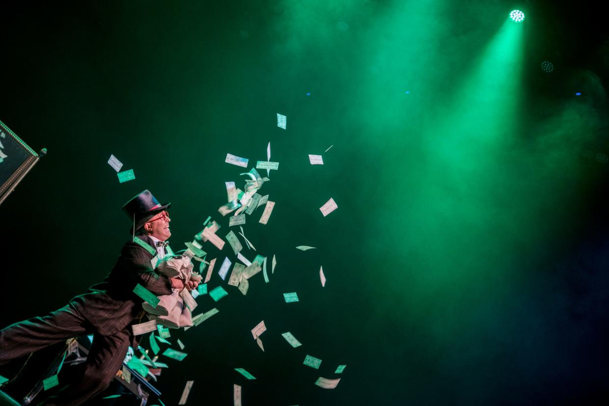 Magician Stuart MacDonald is pictured performing his act at the 2018 Fédération Internationale des Sociétés Magiques (FISM) world championships in Busan, South Korea. MacDonald has two performances Dec. 17 at the Croswell Opera House in his hometown, Adrian.