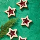 <p>The secret to these traditional Austrian cookies is using a high-quality jam. Trust us, they taste just as good as they look. </p><p>Get the <strong><a href="https://www.goodhousekeeping.com/food-recipes/dessert/a41794662/linzer-stars-recipe/" rel="nofollow noopener" target="_blank" data-ylk="slk:Linzer Stars recipe;elm:context_link;itc:0;sec:content-canvas" class="link ">Linzer Stars recipe</a></strong>. </p>