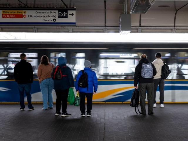 Data from Metro Vancouver&#39;s transit authority shows that 193 million trips were made across the system in 2022. (Justine Boulin/CBC - image credit)