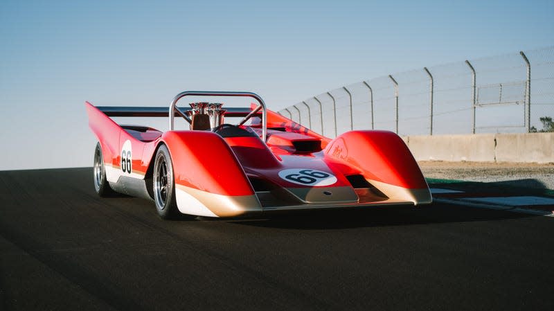 A head-on view of the Lotus Type 66