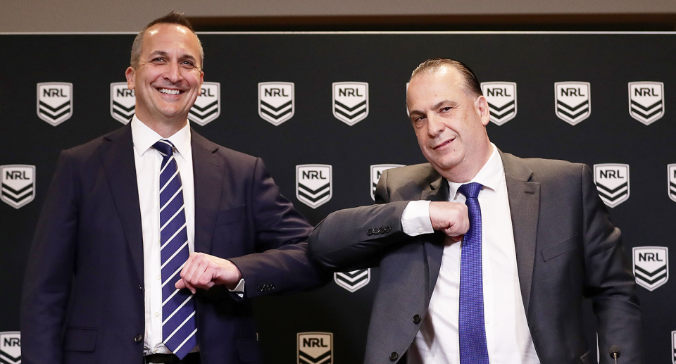 Peter V'landys says the purchase of a private jet would be beneficial for the NRL's planned expansion. Pic: Getty