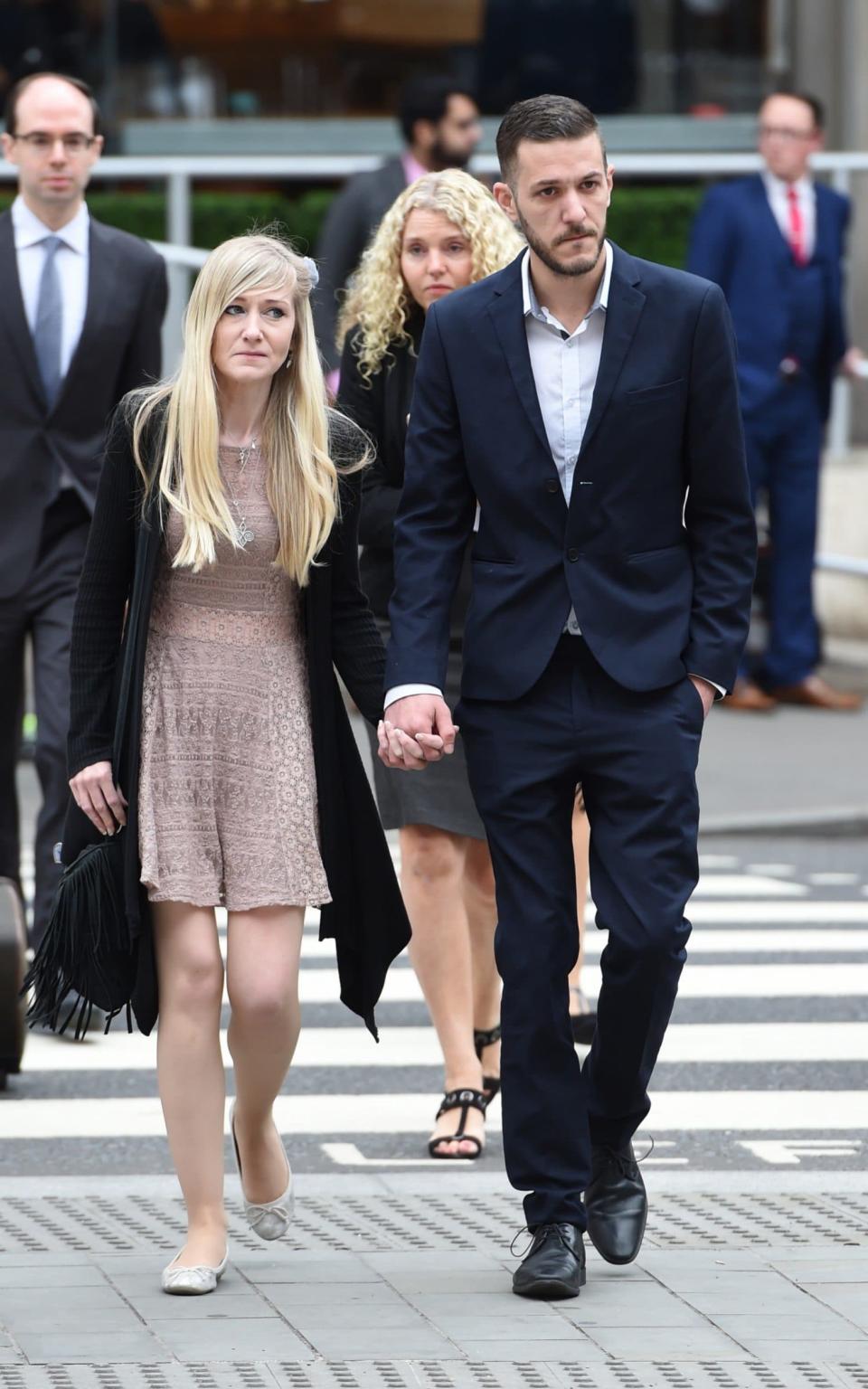 Charlie Gard's parents return to court - Credit:  Eddie Mulholland For The Telegraph