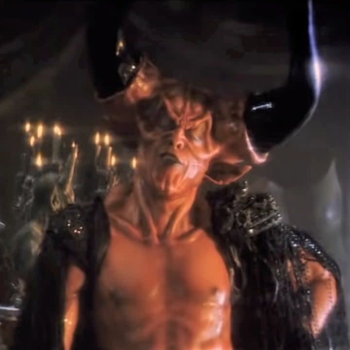 Tim Curry as Satan in Legend