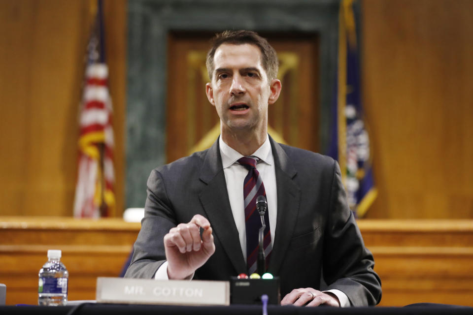 Sen. Tom Cotton (R-Ark.) said Sunday he will not object to certifying President-elect Joe Biden&rsquo;s Electoral College vote during a Congressional joint session this week. (Photo: ASSOCIATED PRESS)