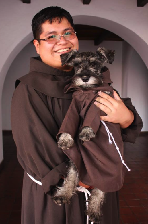 Carmelo is the most religious of all the dogs (Picture: Facebook)