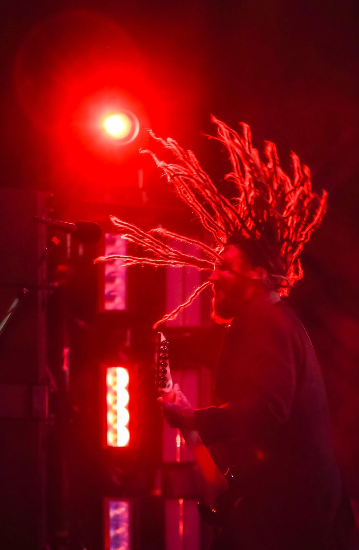 Korn's Brian 'Head' Welch performs on the first day of the Louder Than Life music festival in September 2021. He will be the guest speaker at an addiction recovery event March 17 at Legacy Church in New Philadelphia.