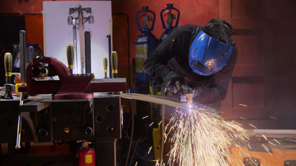 Metalworker working (Courtesy of Netflix)