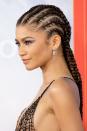 <p>Zendaya confirmed classic cornrows are a timeless red carpet look.</p>
