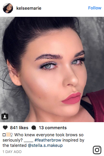 Beauty bloggers on Instagram have invented an eyebrow style called #FeatherBrow that literally look like feathers, and it's causing division among commenters.