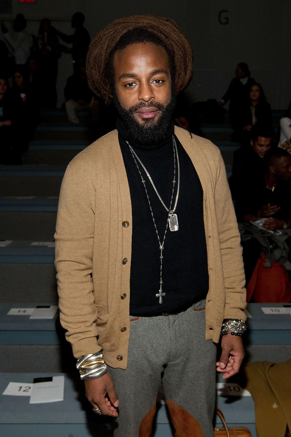 John Forte attends the Fall 2013 Nanette Lepore Runway Show, on Wednesday, Feb. 13, 2013 in New York. (Photo by Dario Cantatore/Invision/AP)