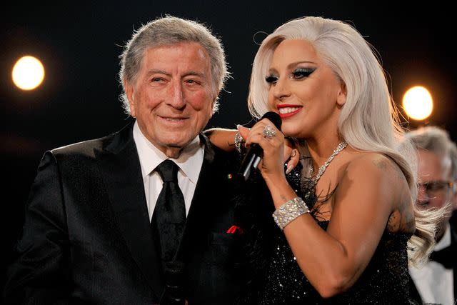 <p>Lester Cohen/WireImage</p> Tony Bennett and Lady Gaga