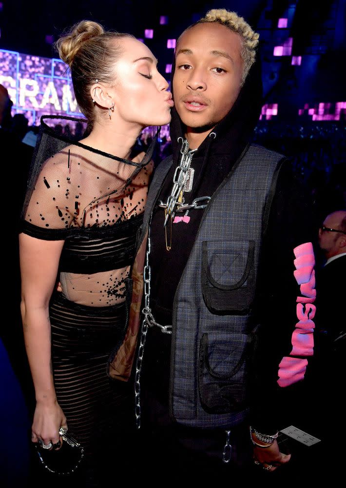 From left: Miley Cyrus and Jaden Smith