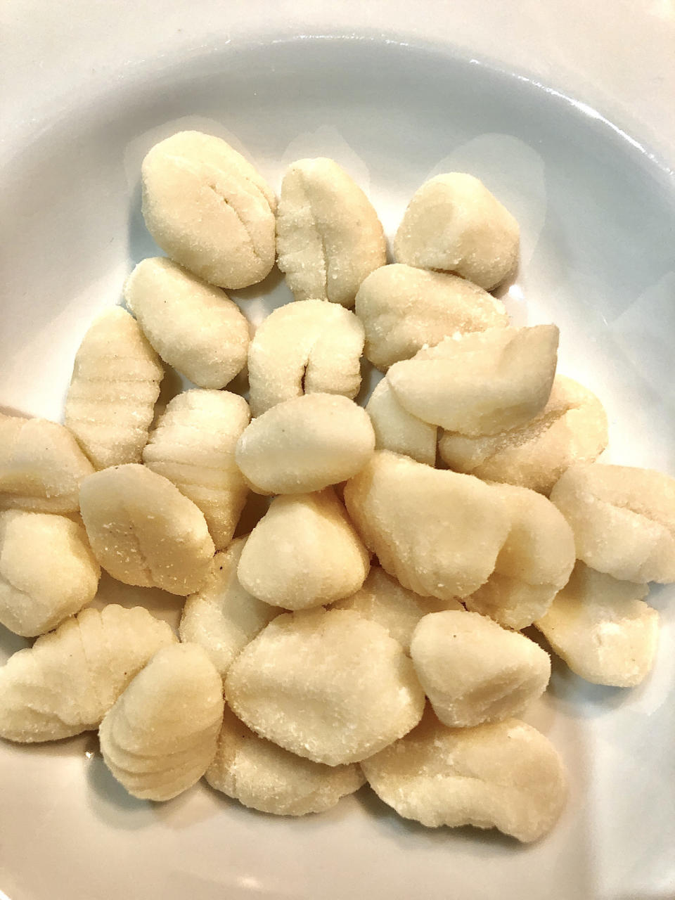 Raw potato gnocchi.