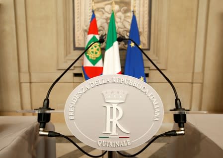 Italian President Sergio Mattarella holds consultations on political crisis in Rome