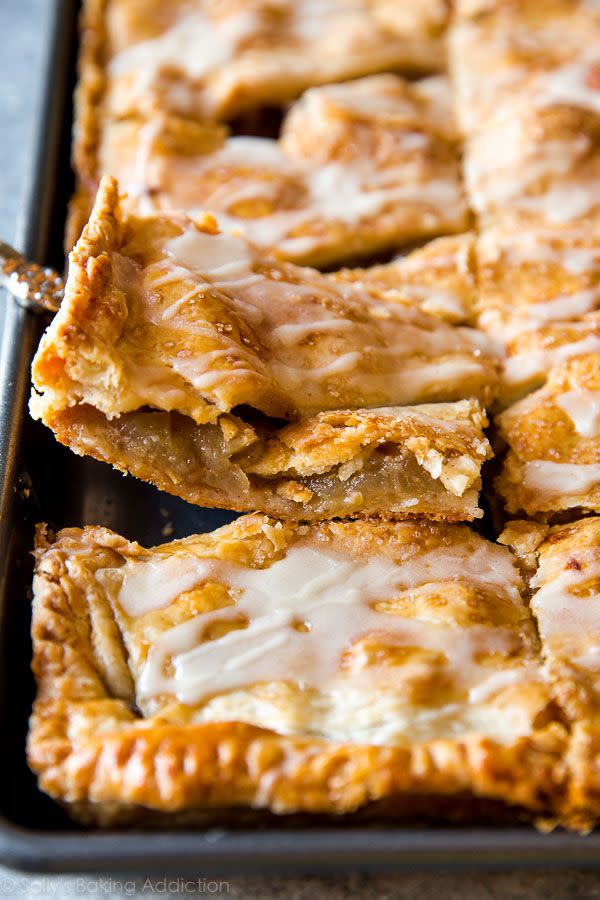 Apple Slab Pie with Maple Icing