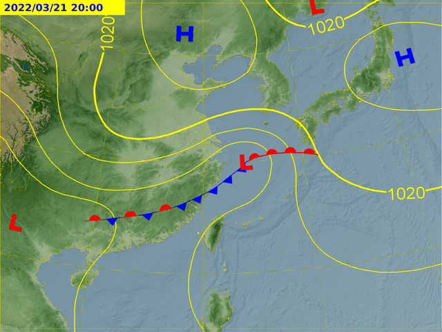 下週將有2鋒面來襲。（圖／翻攝自氣象局官網）