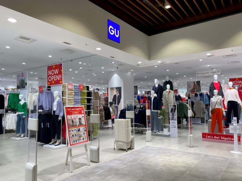 ▲GU TAIWAN過去也曾和同集團的UNIQLO TAIWAN聯手，在台中三井LaLaport打造近千坪全台首間「生活美學概念店」。（圖／記者蕭涵云攝）