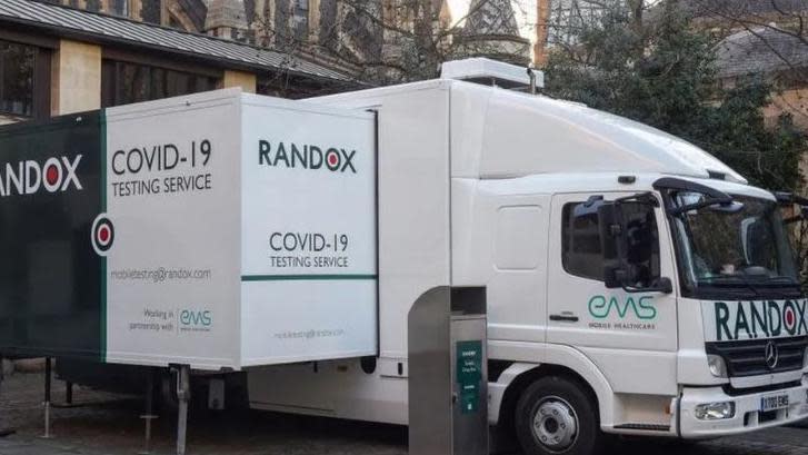 A Randox testing vehicle