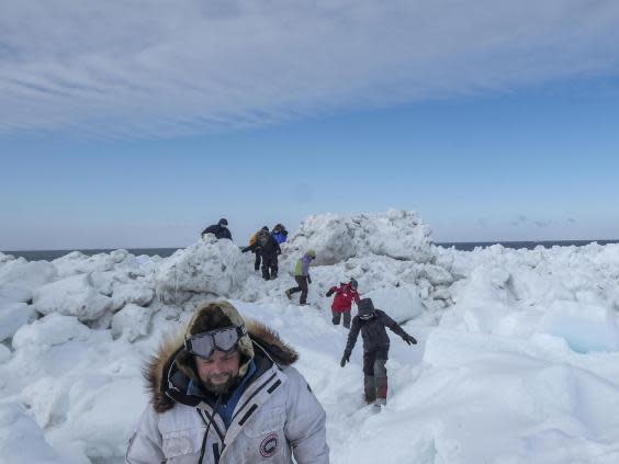 Chris Polashenski leads researchers preparing for the year-long Mosaic expedition (Bonnie Jo Mount)