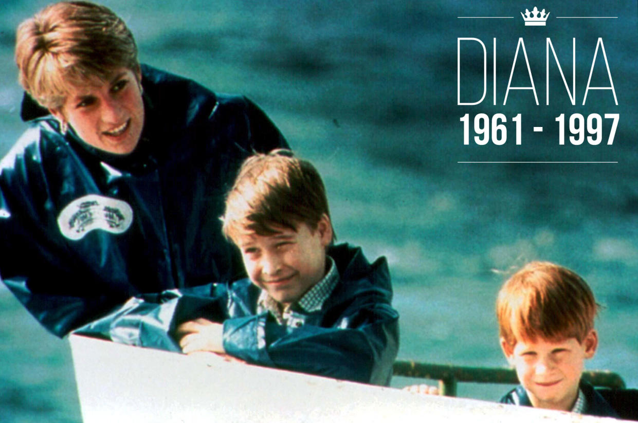 Diana mit ihren Söhnen William und Harry. (Bild: ddp)