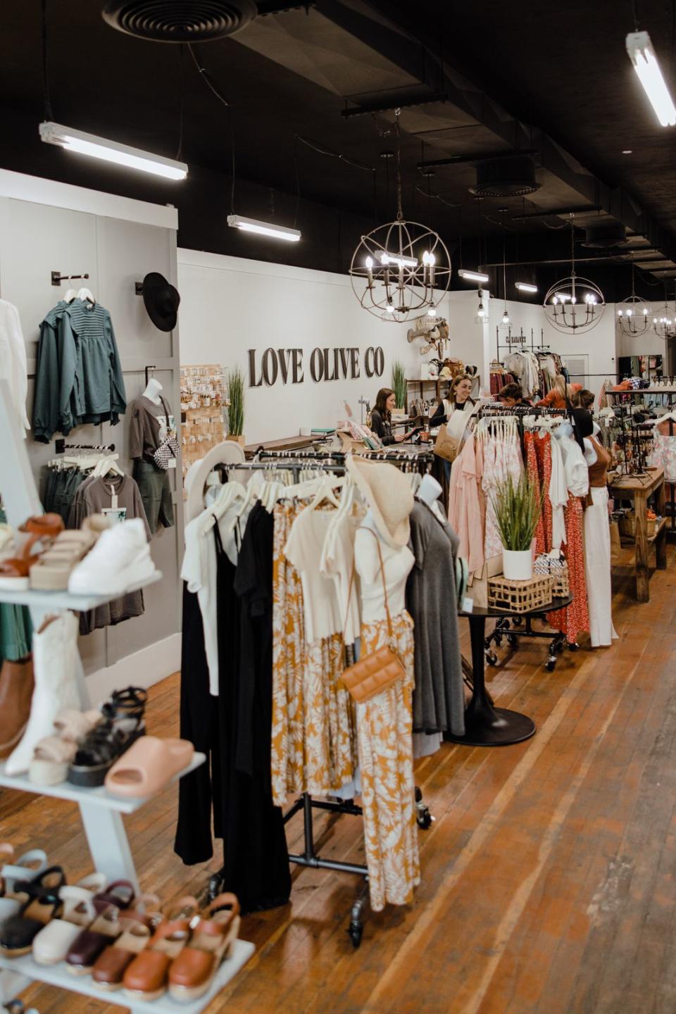 An interior shot of Love Olive Co in Rexburg, Idaho. 