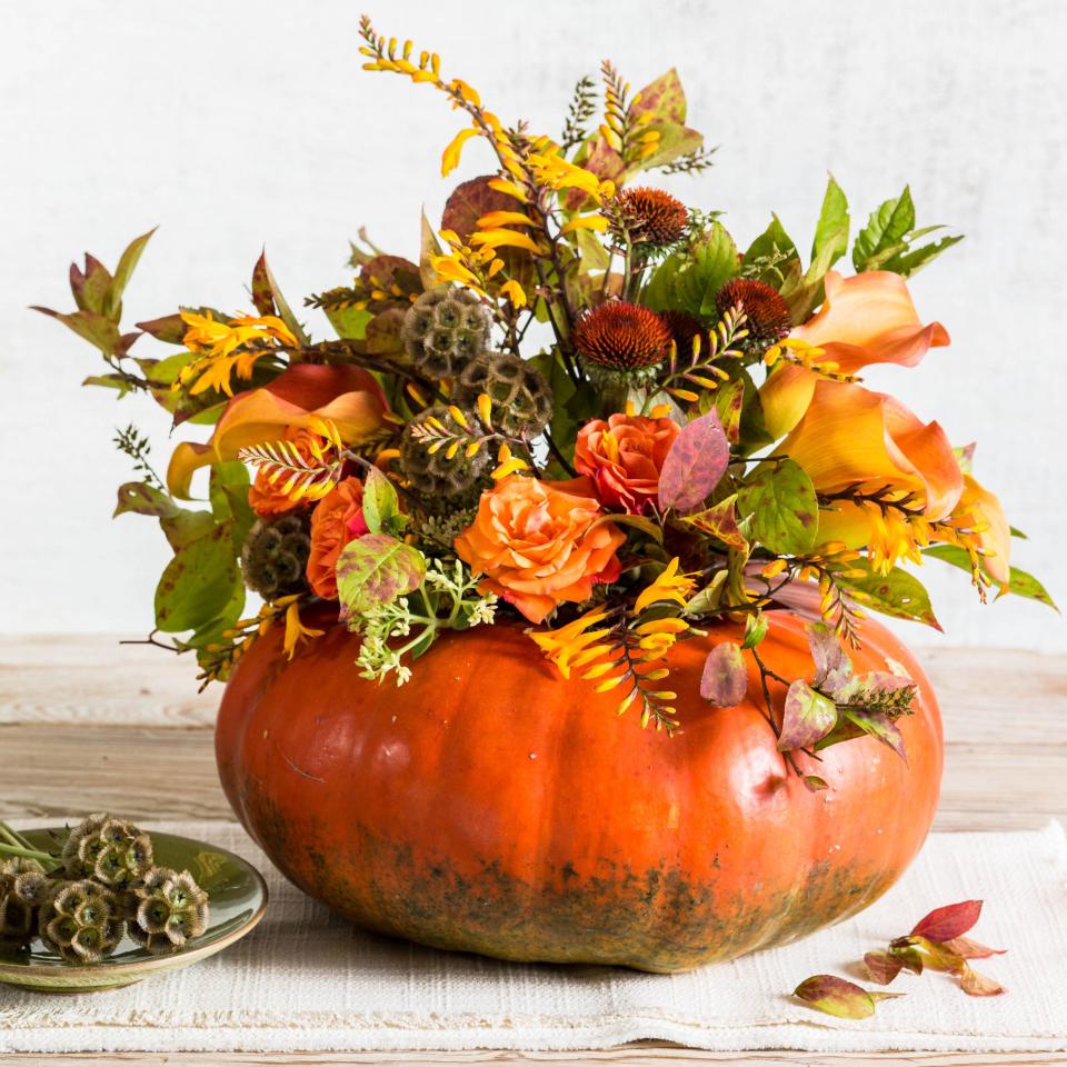 Pumpkin Flower Centerpiece