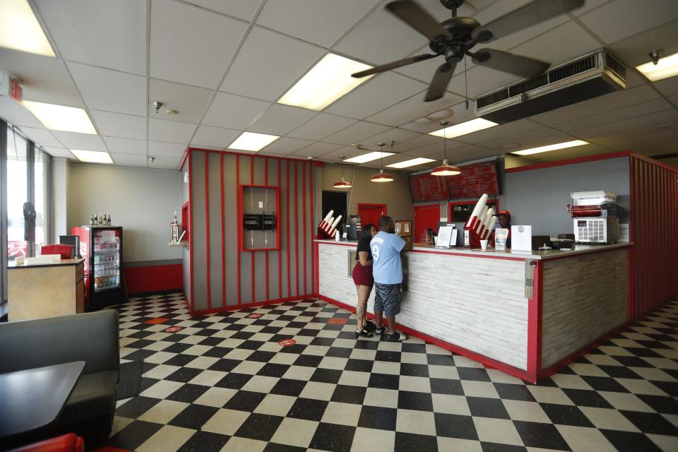 A look inside the ordering area A&R Bar-B-Que's location at 3721 Hickory Hill Road in Memphis. A&R is known for its pulled pork and rib sandwiches.