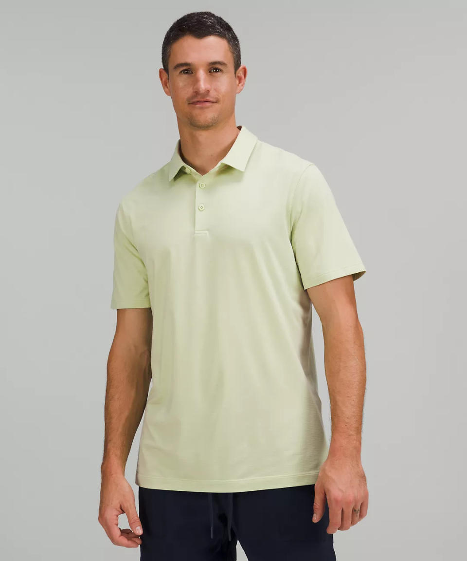 Evolution Short Sleeve Polo Shirt. Image via lululemon.