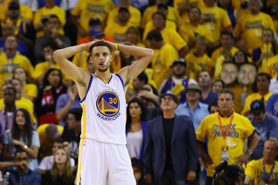 <p>“Several factors” have caused Golden State’s Steph Curry to decline an invitation to Rio this year. (Getty) </p>