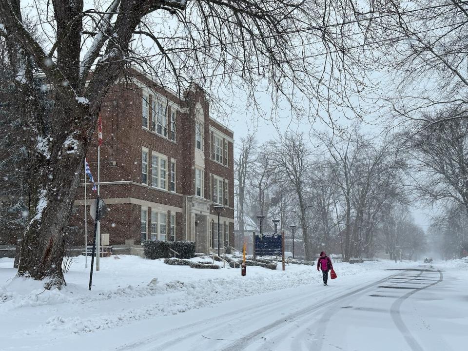 Prescott Ontario town hall and public library building Jan 2024