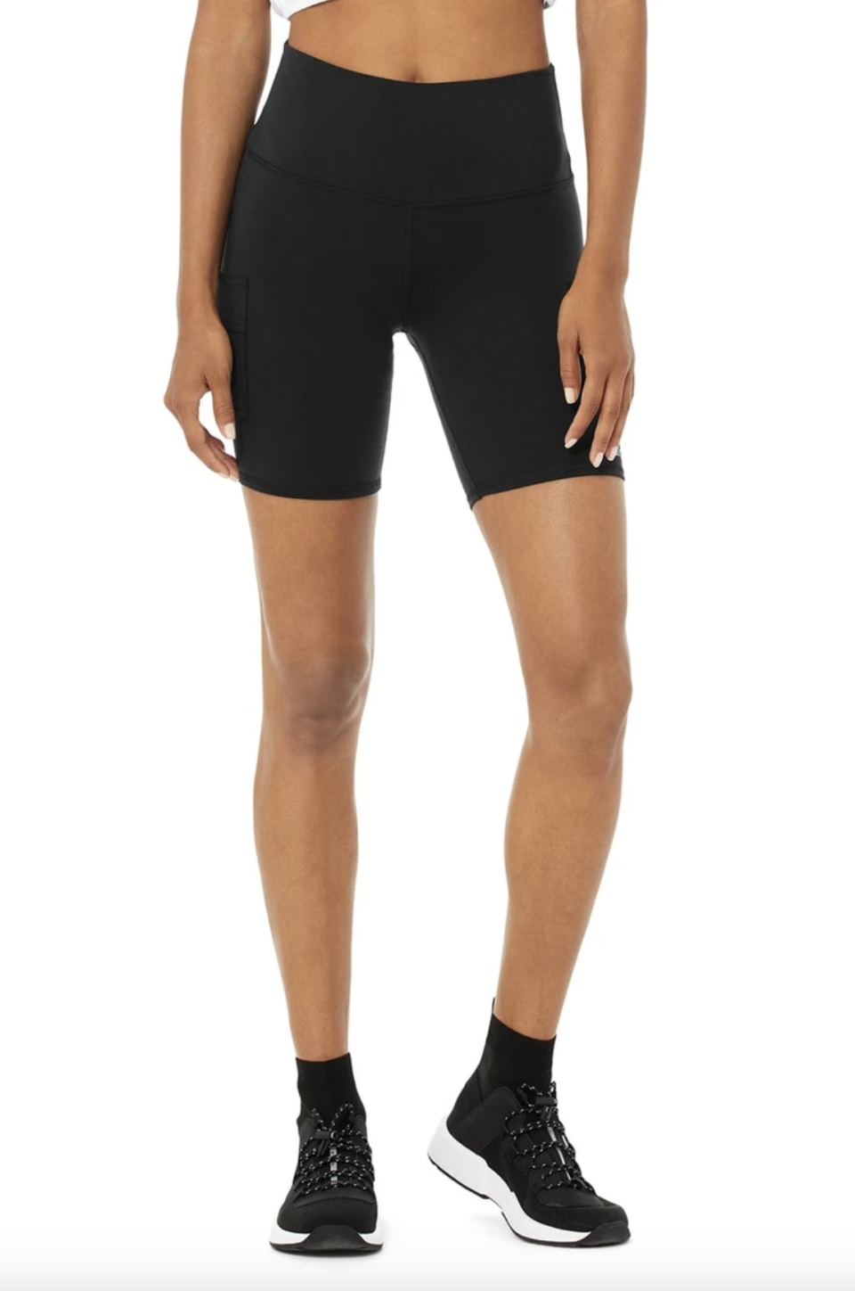 High-Waist Cargo Biker Short