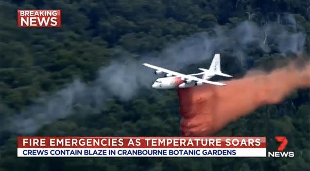 Aerial assistance has been provided from NSW. Source: 7News