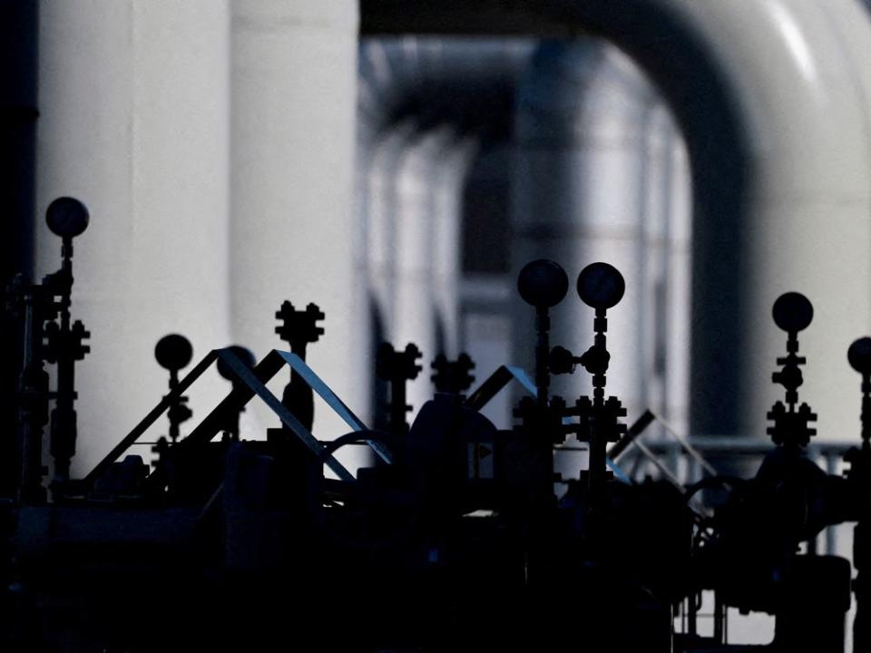 FILE PHOTO: Pipes at the landfall facilities of the 'Nord Stream 1' gas pipeline in Lubmin, Germany