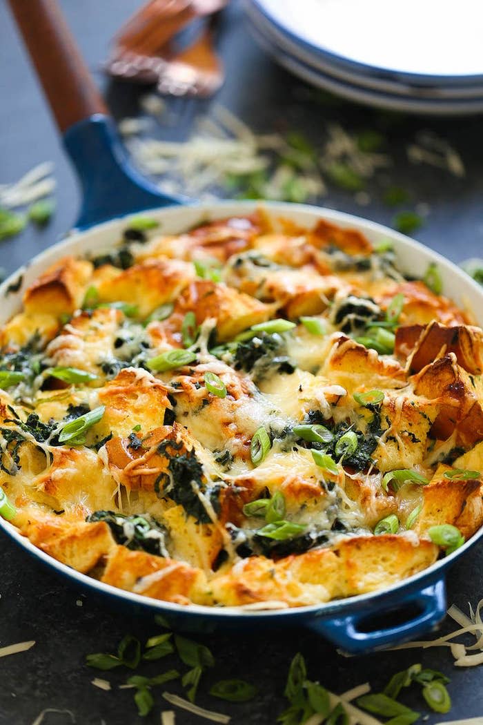 Spinach And Cheese Strata