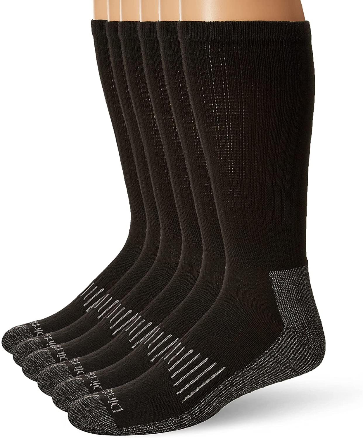 Dickies Men's Heavyweight Cushion Compression Work Crew Socks